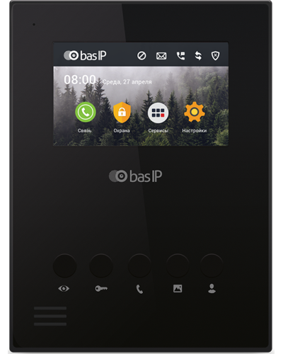 AU-04LA (AU-04L) BLACK. Монитор IP-домофона. BAS-IP в Рубцовске