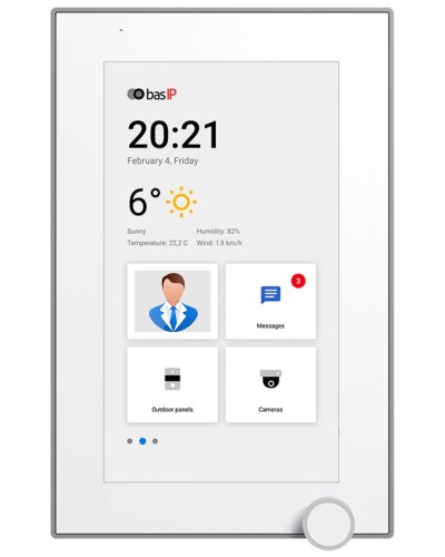 AZ-07L WHITE. Монитор IP-видеодомофона цветной. BAS-IP в Рубцовске