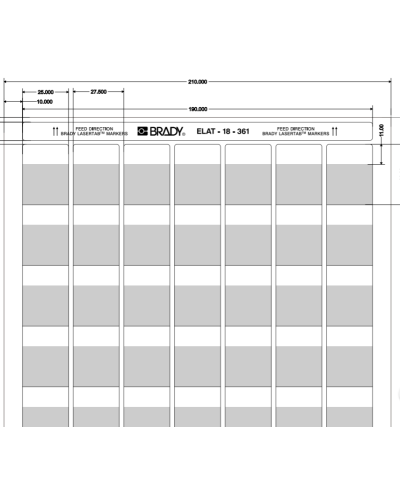 ELAT-18-361-2.5 (уп. 2500 шт.): Этикетка в Рубцовске