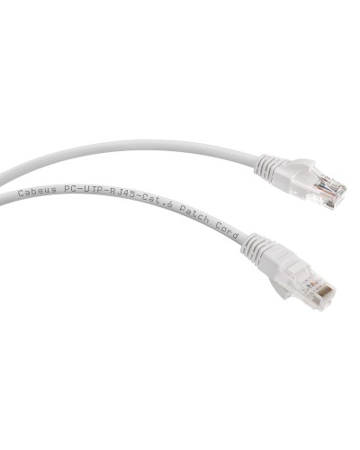 PC-UTP-RJ45-Cat.6-5m-WH (8674c), белый. Патч-корд медный. CABEUS в Рубцовске