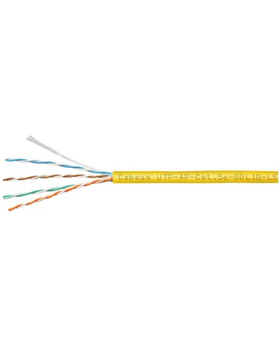 UTP-4P-Cat.5e-SOLID-LSZH-YL (9780c). Кабель «витая пара» (LAN) для структурированных систем связи. CABEUS в Рубцовске