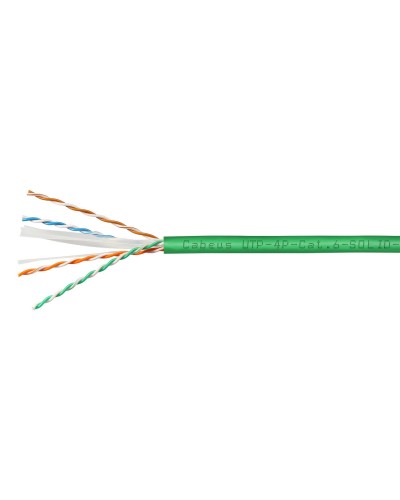 UTP-4P-Cat.6-SOLID-LSLTx-GN-100 (11139c-5). Кабель «витая пара» (LAN) для структурированных систем связи. CABEUS в Рубцовске