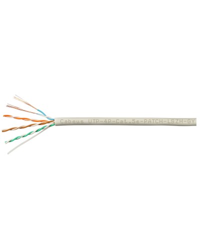 UTP-4P-Cat.5e-SOLID-GY-LIGHT-100 (9995c-5). Кабель «витая пара» (LAN) для структурированных систем связи. CABEUS в Рубцовске
