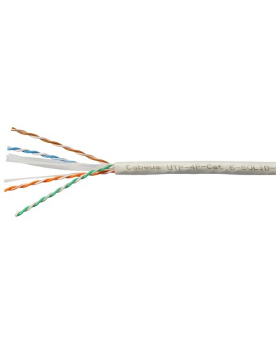 UTP-4P-Cat.6-SOLID-LSZH-WH (11871c-5). Кабель «витая пара» (LAN) для структурированных систем связи. CABEUS в Рубцовске