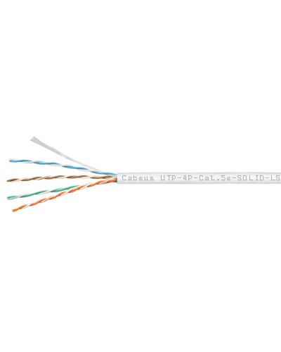 UTP-4P-Cat.5e-SOLID-LSZH-WH (9782c). Кабель «витая пара» (LAN) для структурированных систем связи. CABEUS в Рубцовске
