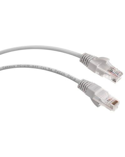 PC-UTP-RJ45-Cat.5e-0.15m (8984c), серый. Патч-корд медный. CABEUS в Рубцовске