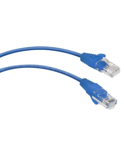 PC-UTP-RJ45-Cat.5e-0.3m-BL (7662c), синий. Патч-корд медный. CABEUS в Рубцовске