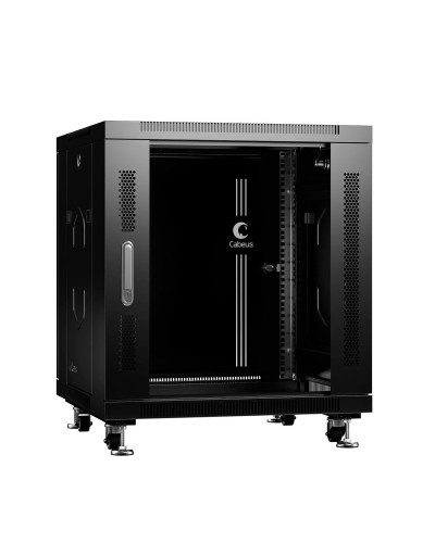 SH-05C-12U60/60-BK (8554c). Шкаф телекоммуникационный 19 напольный 12U. CABEUS в Рубцовске