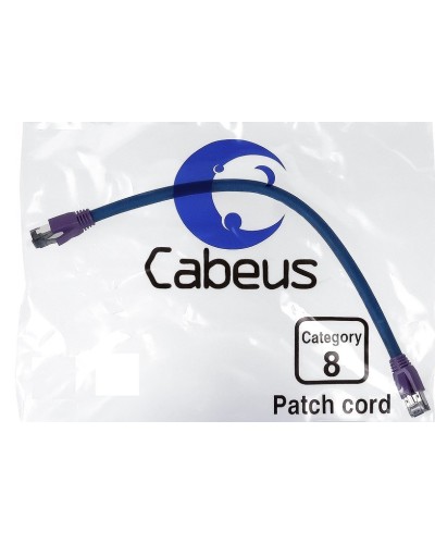 PC-SSTP-RJ45-Cat.8-0.5m-LSZH (9700c), серый. Патч-корд медный. CABEUS в Рубцовске