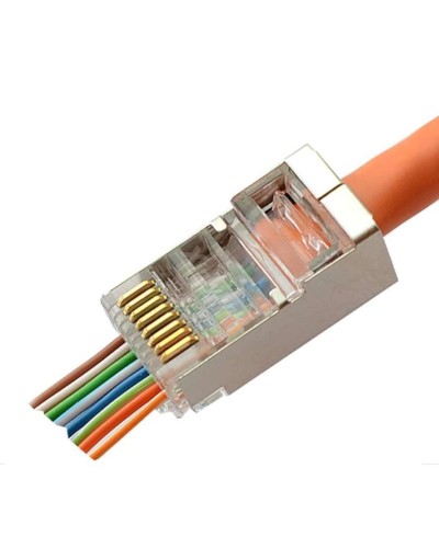 8P8C-SH-C6-FC (100 шт) (10797c). Разъем RJ-45. CABEUS в Рубцовске