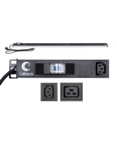PDU-16-14C13-10C19-B-C14 (9553c). Блок розеток. CABEUS в Рубцовске