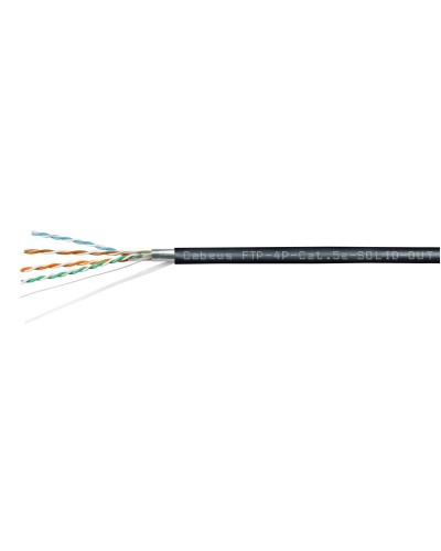 FTP-4P-Cat.5e-SOLID-OUT-LSZH-UV (7176c). Кабель «витая пара» (LAN) для структурированных систем связи. CABEUS в Рубцовске