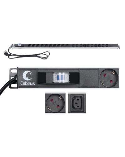PDU-16-10S-10C13-B (9552c). Блок розеток. CABEUS в Рубцовске