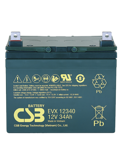 CSB EVX 12340. Аккумулятор герметичный свинцово-кислотный. CSB в Рубцовске