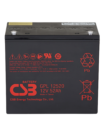CSB GPL 12520. Аккумулятор герметичный свинцово-кислотный. CSB в Рубцовске
