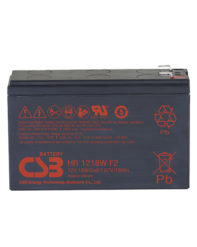 CSB HR 1218W. Аккумулятор герметичный свинцово-кислотный. CSB в Рубцовске