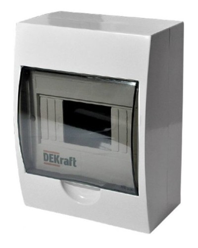 ЩРН-П-6 IP41 настенный (31009DEK). Щиток модульный с прозрачной дверцей. DEKraft в Рубцовске