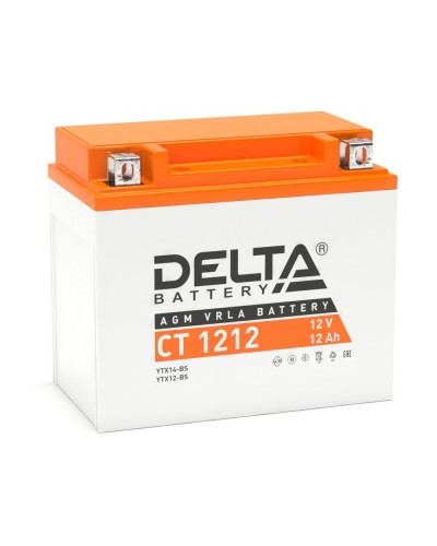Delta CT 1212. Аккумулятор герметичный свинцово-кислотный стартерный. Delta в Рубцовске