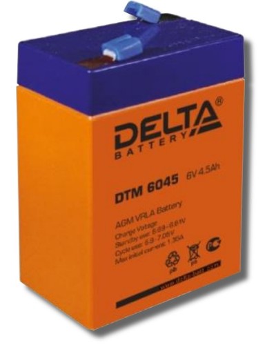 Delta DTM 6045. Аккумулятор герметичный свинцово-кислотный. Delta в Рубцовске