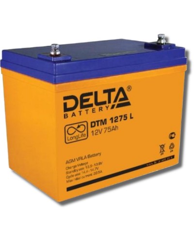 Delta DTM 1275 L. Аккумулятор герметичный свинцово-кислотный. Delta в Рубцовске