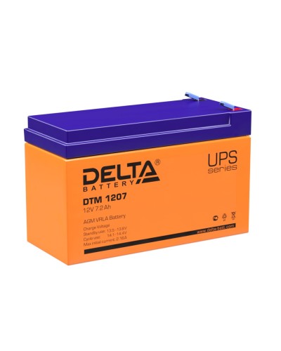 Delta DTM 1207. Аккумулятор герметичный свинцово-кислотный. Delta в Рубцовске