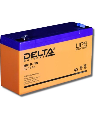 Delta HR 6-15. Аккумулятор герметичный свинцово-кислотный. Delta в Рубцовске