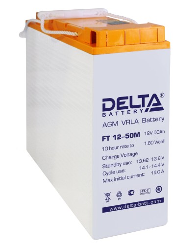 Delta FT 12-50 M. Аккумулятор герметичный свинцово-кислотный. Delta в Рубцовске