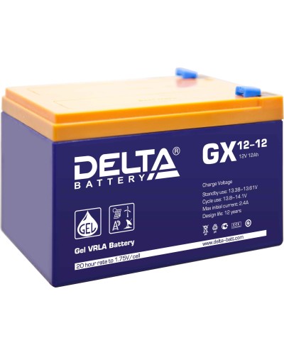 Delta GX 12-12. Аккумулятор герметичный свинцово-кислотный. Delta в Рубцовске