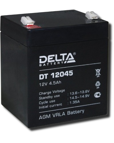 Delta DT 12045. Аккумулятор герметичный свинцово-кислотный. Delta в Рубцовске