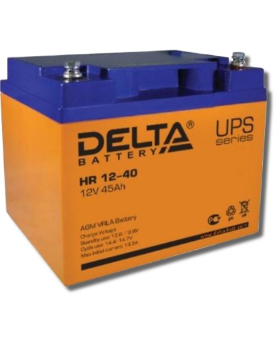 Delta HR 12-40. Аккумулятор герметичный свинцово-кислотный. Delta в Рубцовске