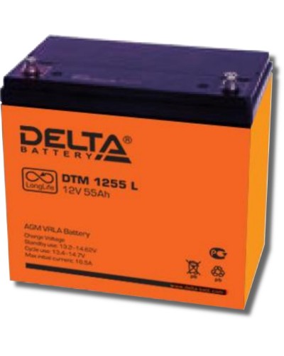 Delta DTM 1255 L. Аккумулятор герметичный свинцово-кислотный. Delta в Рубцовске