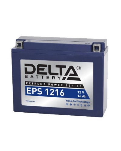 Delta EPS 1216. Аккумулятор герметичный свинцово-кислотный стартерный. Delta в Рубцовске