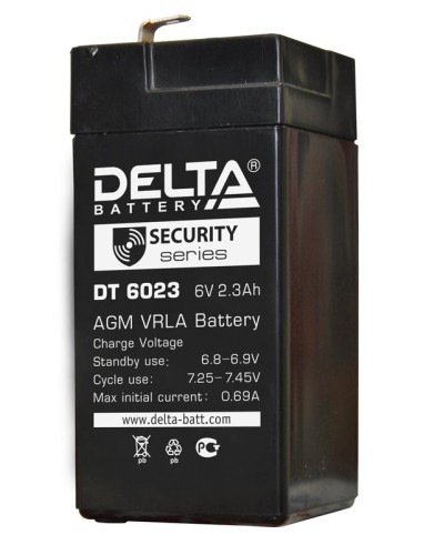 Delta DT 6023 (75мм). Аккумулятор герметичный свинцово-кислотный. Delta в Рубцовске
