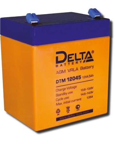 Delta DTM 12045. Аккумулятор герметичный свинцово-кислотный. Delta в Рубцовске
