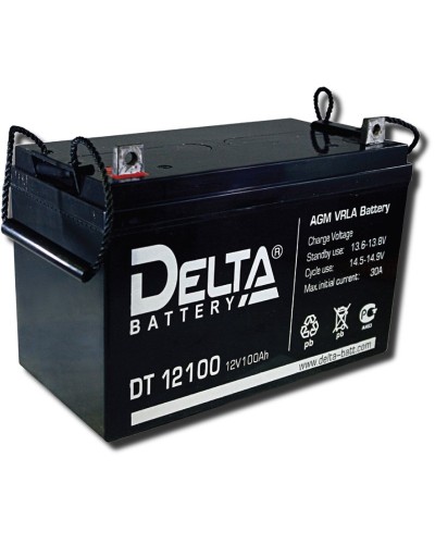 Delta DT 12100. Аккумулятор герметичный свинцово-кислотный. Delta в Рубцовске