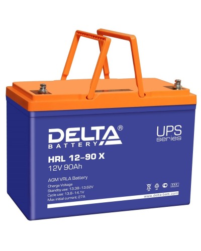 Delta HRL 12-90 X. Аккумулятор герметичный свинцово-кислотный. Delta в Рубцовске