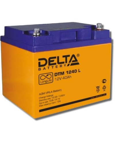 Delta DTM 1240 L. Аккумулятор герметичный свинцово-кислотный. Delta в Рубцовске