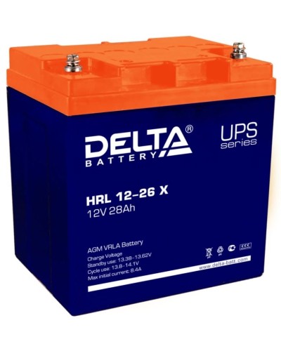 Delta HRL 12-26 X. Аккумулятор герметичный свинцово-кислотный. Delta в Рубцовске