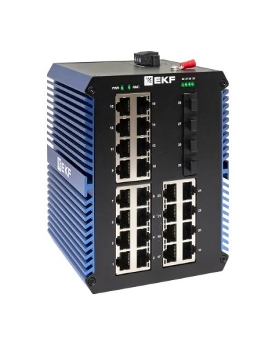TSX-U-4GX/SFP-24GTP. Промышленный неуправляемый коммутатор. EKF в Рубцовске