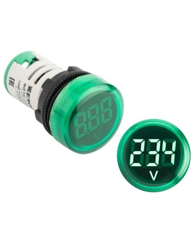 ED16-22VD (ed16-22vd-g). Индикатор значения напряжения зеленый. EKF в Рубцовске