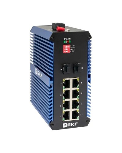 TSX-U-2GX/SFP-8GTP. Промышленный неуправляемый коммутатор. EKF в Рубцовске