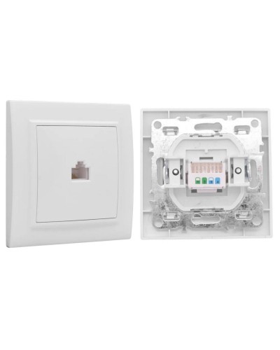 Минск Розетка RJ-45 1-местная СП (ERK01-035-10). Розетка RJ-45 1-местная СП. EKF в Рубцовске
