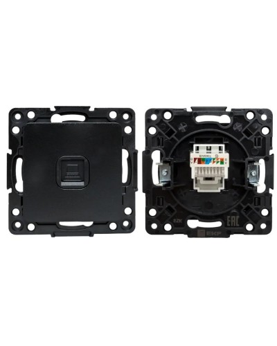 Стокгольм Механизм Розетки RJ-45 1-местной (EZK01-035-10). Механизм Розетки RJ-45 1-местной. EKF в Рубцовске