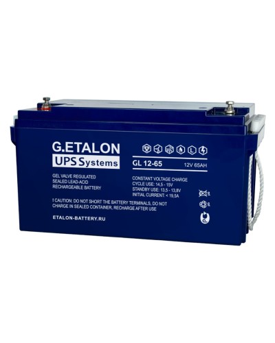 G.ETALON GL 12-65. Аккумулятор герметичный свинцово-кислотный. ETALON в Рубцовске