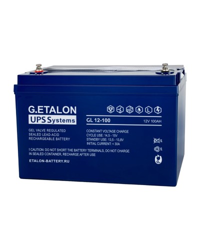 G.ETALON GL 12-100. Аккумулятор герметичный свинцово-кислотный. ETALON в Рубцовске