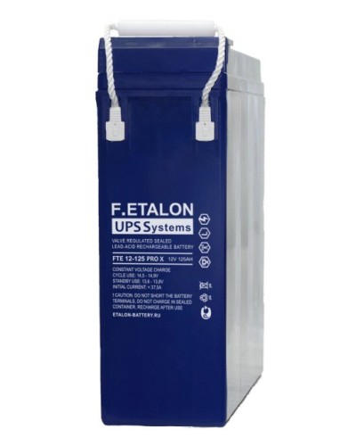 F.ETALON FTE 12-125 PRO X. Аккумулятор герметичный свинцово-кислотный. ETALON в Рубцовске