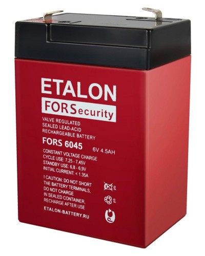 ETALON FORS 6045. Аккумулятор герметичный свинцово-кислотный. ETALON в Рубцовске