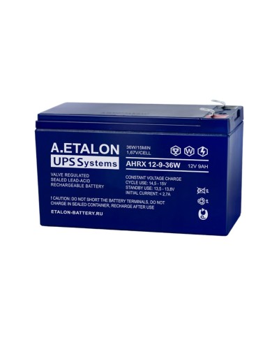 A.ETALON AHRX 12-9-36W. Аккумулятор герметичный свинцово-кислотный. ETALON в Рубцовске