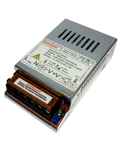 36W/12-24V/95AL. Импульсный блок питания. FARADAY в Рубцовске