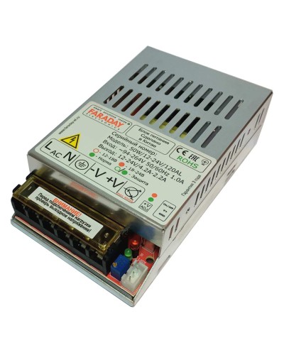 50W/12-24V/120AL. Импульсный блок питания. FARADAY в Рубцовске